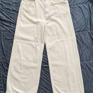 BDG Cream Textured Pants